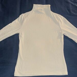 INC International Concepts Cream Turtleneck Top